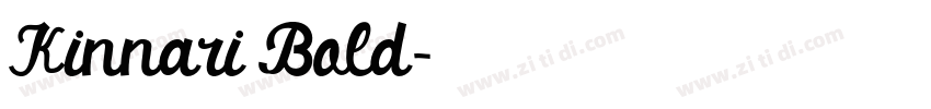 Kinnari Bold字体转换